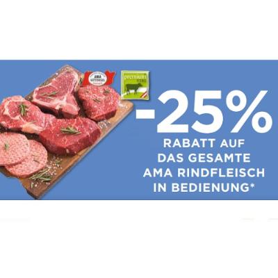 Promotion Bild von -25% RABATT AUF DAS GESAMTE AMA RINDFLEISCH IN BEDIENUNG Unimarkt