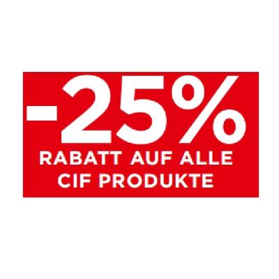 -25% RABATT AUF ALLE CIF PRODUKTE Unimarkt