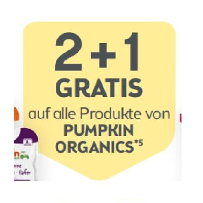 Promotion Bild von 2+1 GRATIS AUF ALLE Produkte von PUMPKIN ORGANICS BIPA