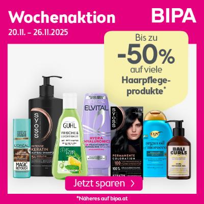 Wochenaktion: Bis zu -25% auf Haarpflegeprodukte BIPA
