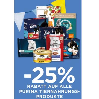 Promotion Bild von -25% RABATT AUF ALLE PURINA TIERNAHRUNGSPRODUKTE Unimarkt
