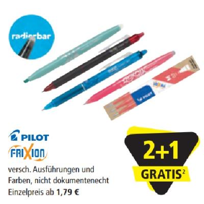 Pilot, Frixion 2+1 GRATIS PAGRO & LIBRO