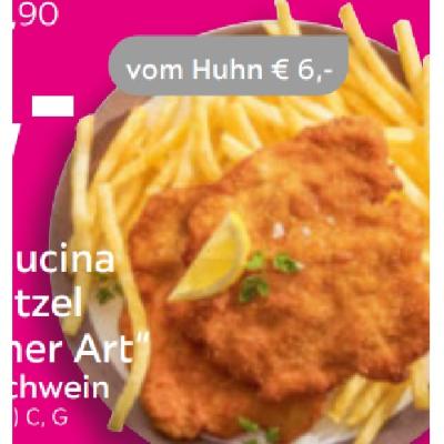 Promotion Bild von Mia Cucina Schnitzel „Wiener Art“ vom Huhn je 6€ mömax