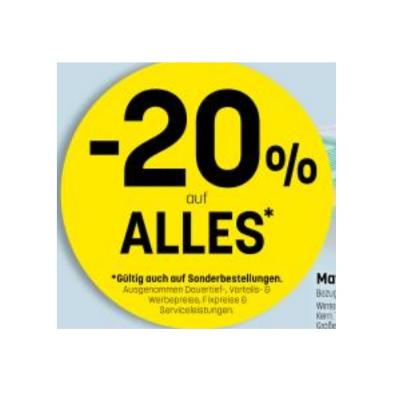 Promotion Bild von -20% auf ALLES Betten Reiter