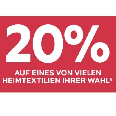 20% AUF EINES VON VIELEN HEIMTEXTILIEN IHRER WAHL Möbelix