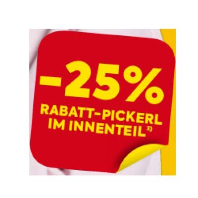 -25% RABATT-PICKERL IM INNENTEIL BILLA