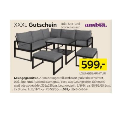Promotion Bild von Ambia Garden Loungegarnitur je 599€ XXXLutz