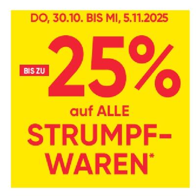 BIS ZU -25%auf ALLE  STRUMPFWAREN Maximarkt