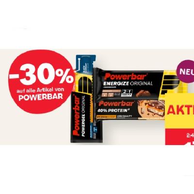 -30% auf alle Artikel von POWERBAR MPREIS