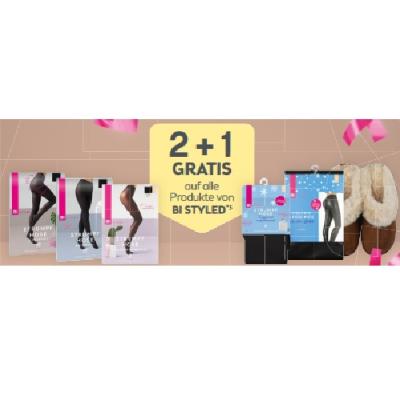 2+1 GRATIS auf alle Produkte von BI STYLED BIPA