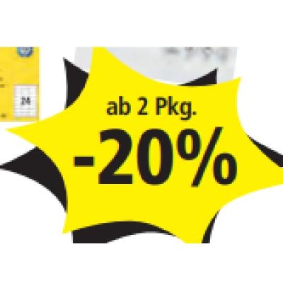 bedruckbare Etiketten und Fotopapier ab 2 Pkg. -20% PAGRO & LIBRO