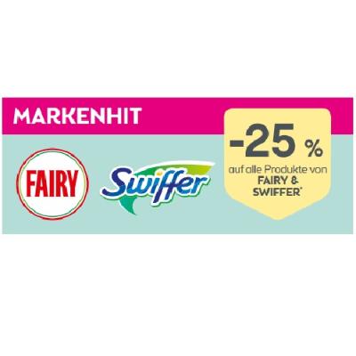 Markenhit: -25% auf alle Produkte von FAIRY & SWIFFER BIPA