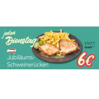 Jubiläums-Schweinerücken je 6 € XXXLutz