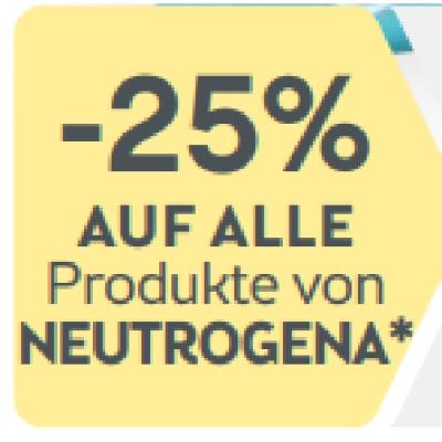 -25% AUF ALLE Produkte von NEUTROGENA BIPA