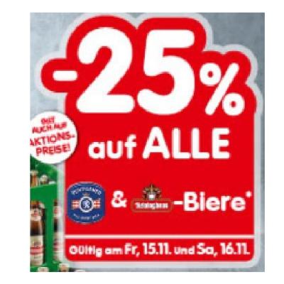 -25% auf ALLE Puntigamer & Reininghaus-Biere INTERSPAR