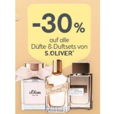 Promotion Bild von -30% auf alle Düfte & Duftsets von S.OLIVER BIPA