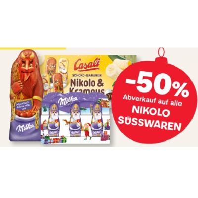-50% Abverkauf auf alle NIKOLO SÜSSWAREN MPREIS