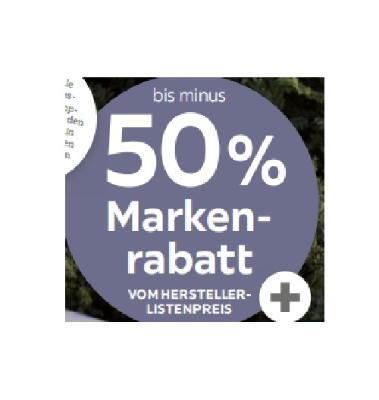 bis minus 50% Markenrabatt XXXLutz