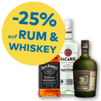 -25% auf RUM & WHISKEY T&G