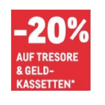 -20% AUF TRESORE & GELD-KASSETTEN METRO