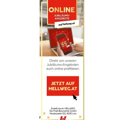 ONLINE JUBILÄUMSANGEBOTE auf hellweg.at HELLWEG