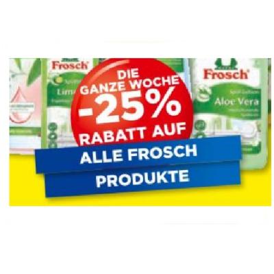 Promotion Bild von DIE GANZE WOCHE -25% RABATT AUF ALLE FROSCH PRODUKTE Unimarkt