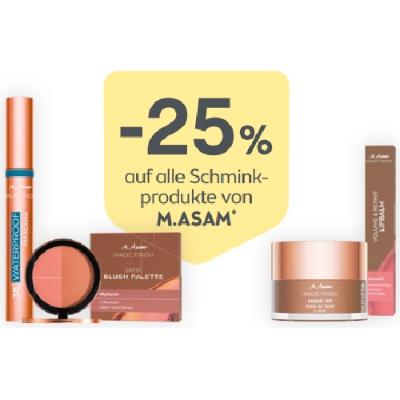 Promotion Bild von -25% auf alle Schminkprodukte von M.Asam BIPA
