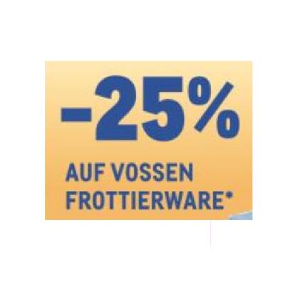 -25% AUF VOSSEN FROTTIERWARE METRO