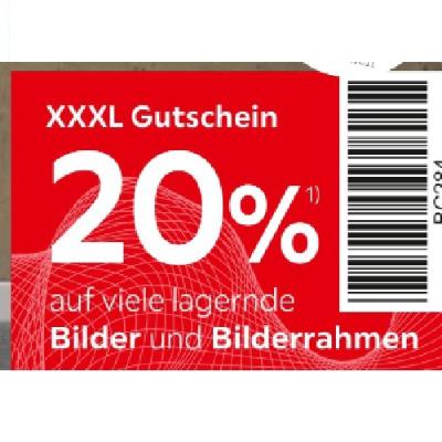 Promotion Bild von 20% auf viele lagernde Bilder und Bilderrahmen XXXLutz 