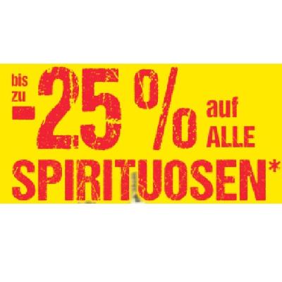 bis zu -25% auf ALLE SPIRITUOSEN Maximarkt
