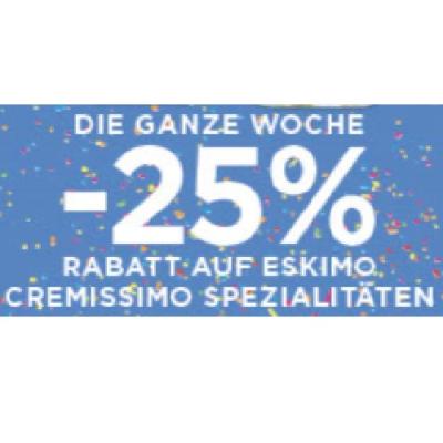 Promotion Bild von DIE GANZE WOCHE -25% RABATT AUF ESKIMO CREMISSIMO SPEZIALITÄTEN Unimarkt