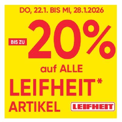 BIS ZU -20% auf ALLE LEIFHEIT ARTIKEL Maximarkt
