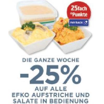 Promotion Bild von DIE GANZE WOCHE -25% AUF ALLE EFKO AUFSTRICHE UND SALATE IN BEDIENUNG Unimarkt