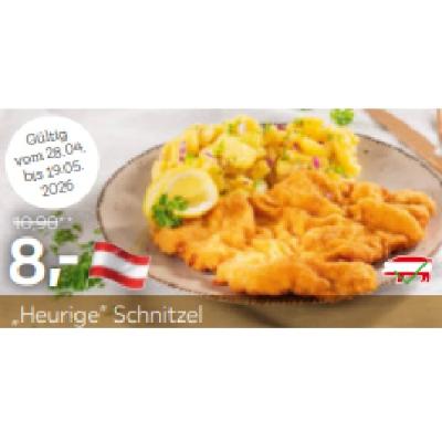 „Heurige“ Schnitzel je 8,- € XXXLutz