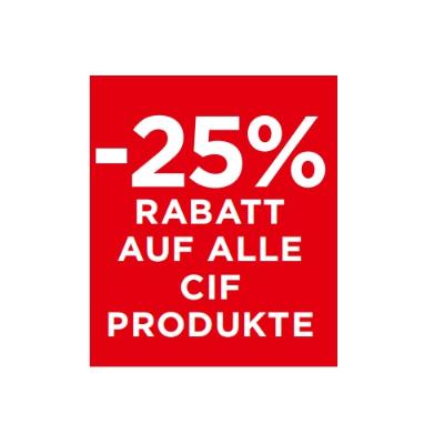 -25% RABATT AUF ALLE CIF PRODUKTE Unimarkt