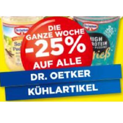 DIE GANZE WOCHE -25% AUF ALLE DR. OETKER KÜHLARTIKEL Unimarkt