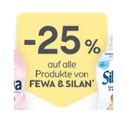 Promotion Bild von -25% auf alle Produkte von FEWA & SILAN BIPA