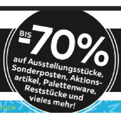 BIS -70% auf Ausstellungsstücke, Sonderposten, Aktionsartikel, Palettenware, Reststücke und vieles mehr! Möbelix