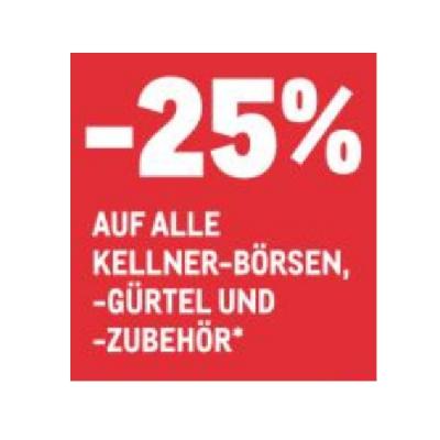 -25% AUF ALLE KELLNER-BÖRSEN, -GÜRTEL UND -ZÜBEHÖR METRO