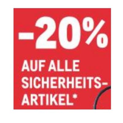 -20% AUF ALLE SICHERHEITS-ARTIKEL METRO
