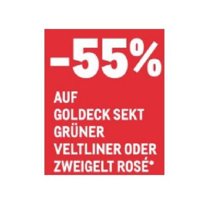 -55% AUF GOLDECK SEKT GRÜNER VELTLINER ODER ZWEIGELT ROSE METRO