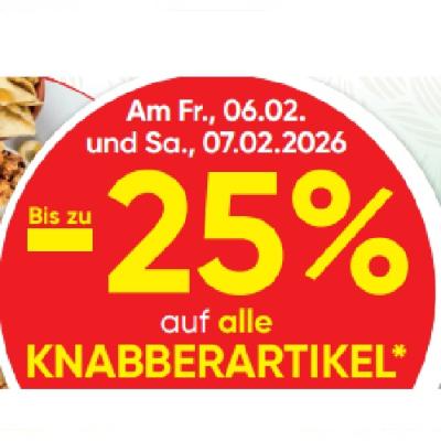 Bis zu -25% auf alle KNABBERARTIKEL SPAR Gourmet