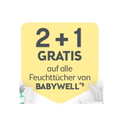 Promotion Bild von 2+1 GRATIS auf alle Feuchttücher von BABYWELL BIPA