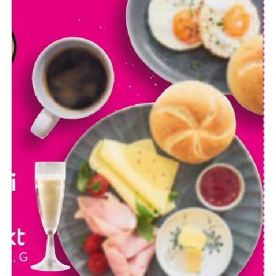 Hütthalers Hofkultur Großes Classici Frühstück mit einem Glas Sekt je 5.50€ mömax