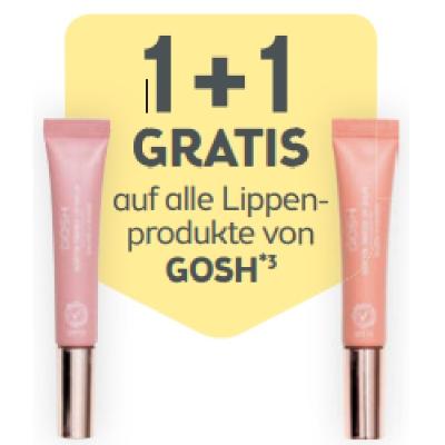 Promotion Bild von 1+1 GRATIS auf alle Lippenprodukte von GOSH BIPA
