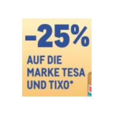 -25% AUF DIE MARKE TESA UND TIXO METRO