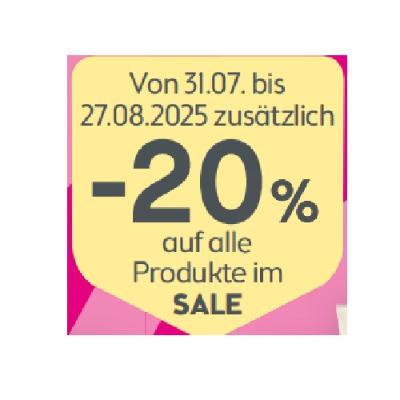 Promotion Bild von -20% auf alle Produkte im SALE BIPA