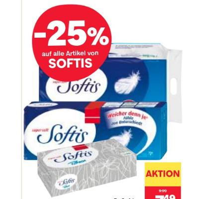 -25% auf alle Artikel von SOFTIS MPREIS