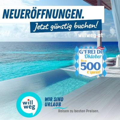 Neueröffnungen mit willweg.at