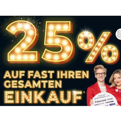 25% AUF FAST IHREN GESAMTEN EINKAUF XXXLutz